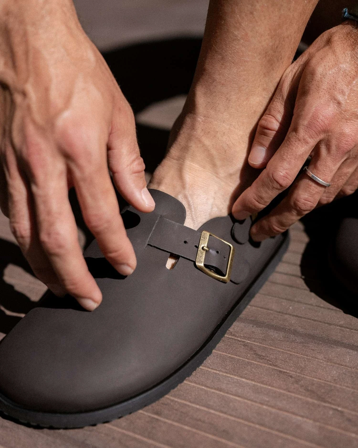 Босоногие сабо Brambas Koben — кофейный, фото 2