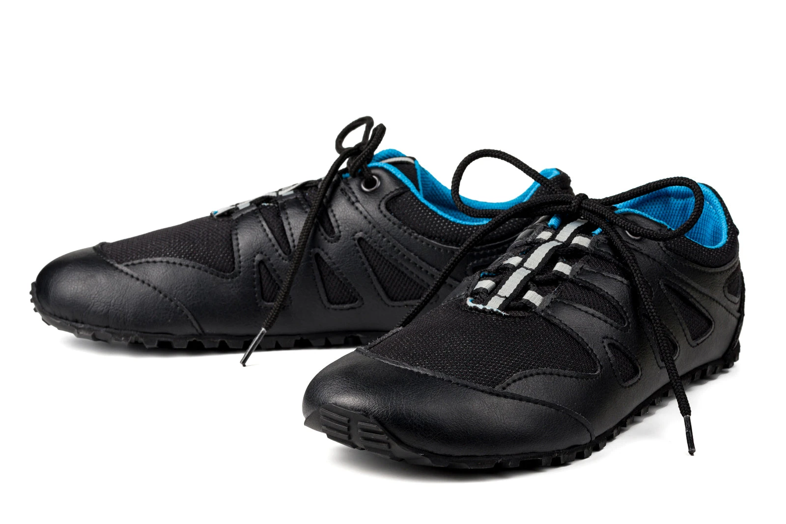 Кроссовки Ahinsa Chitra Trek&Trail Barefoot — синий и чёрный, фото 2