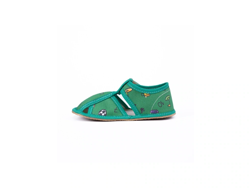 Тапочки Baby Bare Slippers — зелёный (детские), фото 4