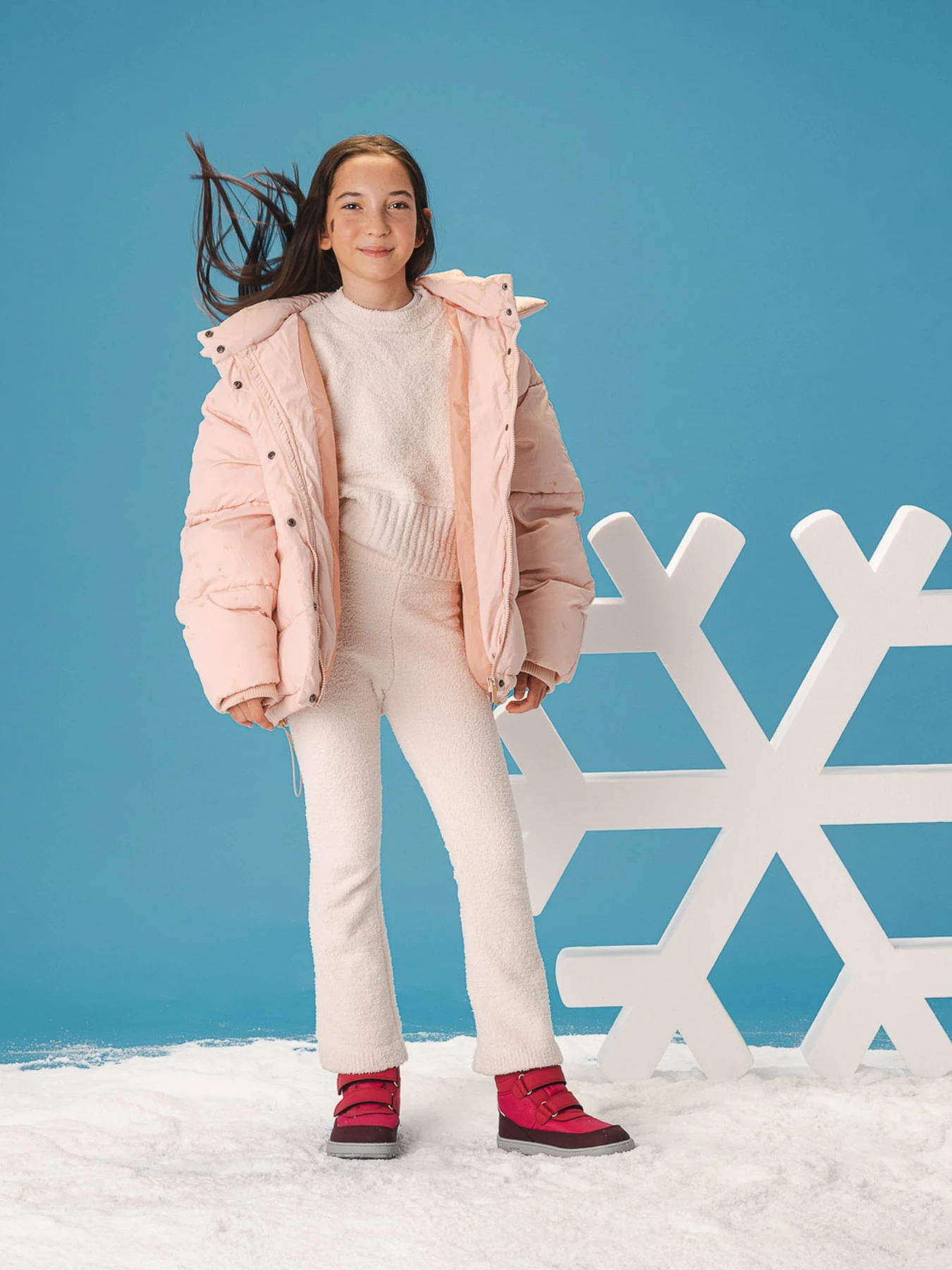 Детские босоногие ботинки Be Lenka Zippu Junior - ягодный и серый, фото 8